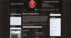 Desktop Screenshot of googleweblist.com